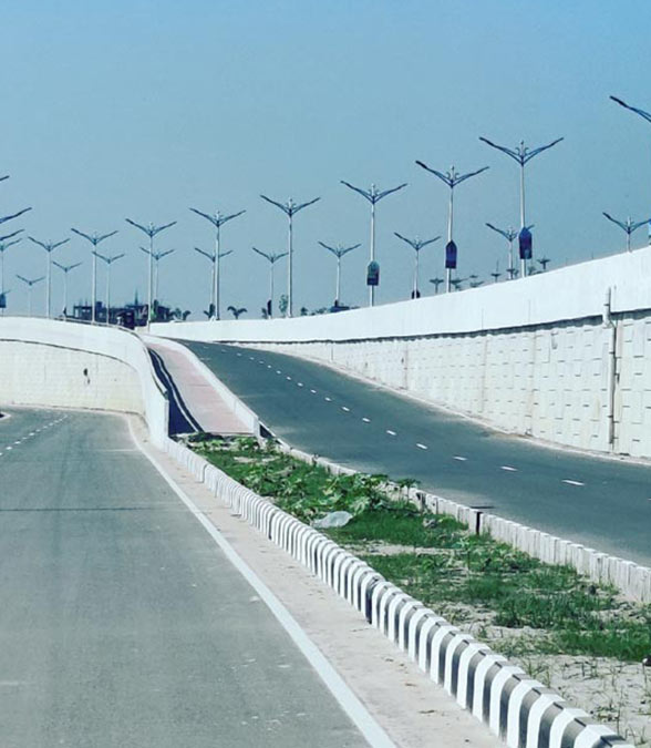 First Dhaka Elevated Expressway MSE retaining wall, Bangladesh