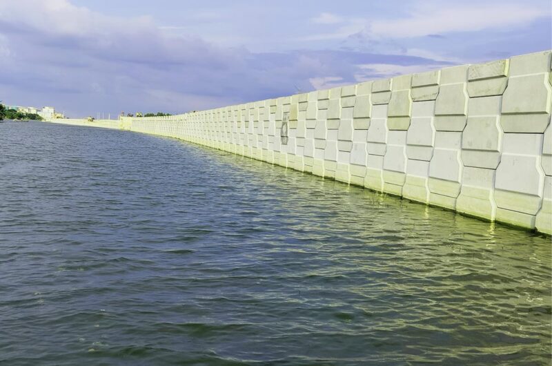 Padma Bridge Jajira approach MSE wall, Bangladesh