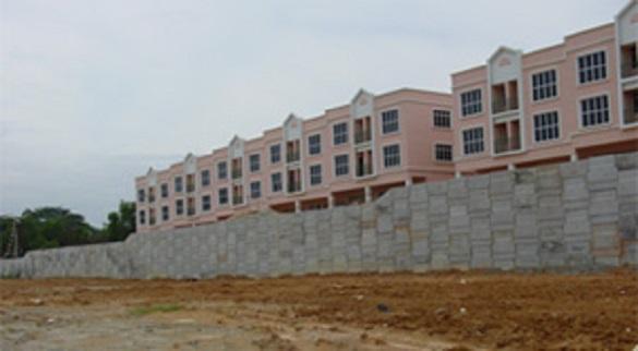 Kajang private residential development wall